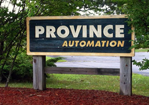 Province Automation company sign