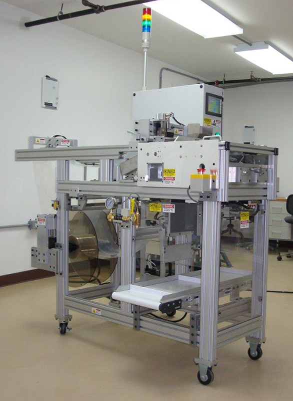 small automated bagging system - full view in clean room