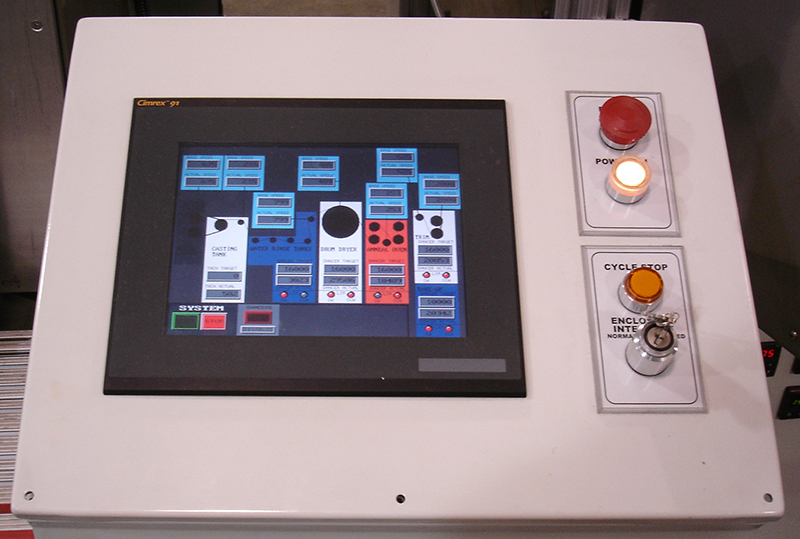 touchscreen control panel